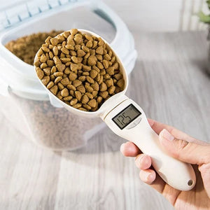 Pet Food Measuring Scoop Electronic Dog Cat Food Measuring Cup Digital Spoon Scale Kitchen Food Scale with LED Display