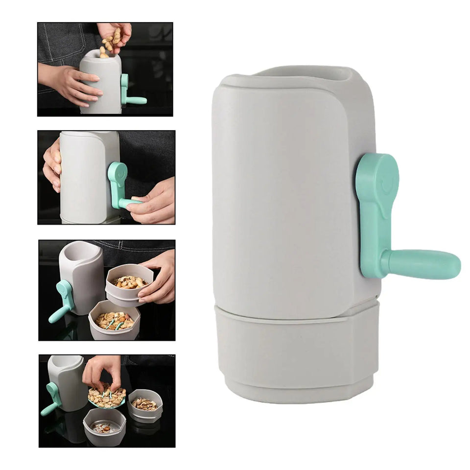 Nuts Cracker Hand Crank Multifunctional Small Easy to Clean Kitchen Utensil Sheller Machine Sheller Cracker for Household