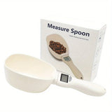 Pet Food Measuring Scoop Electronic Dog Cat Food Measuring Cup Digital Spoon Scale Kitchen Food Scale with LED Display