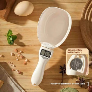 Pet Food Measuring Scoop Electronic Dog Cat Food Measuring Cup Digital Spoon Scale Kitchen Food Scale with LED Display