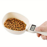 Pet Food Measuring Scoop Electronic Dog Cat Food Measuring Cup Digital Spoon Scale Kitchen Food Scale with LED Display